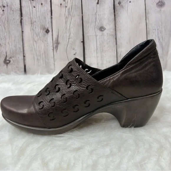 Naot Precious Brown Leather Bootie 10 - Picture 7 of 13